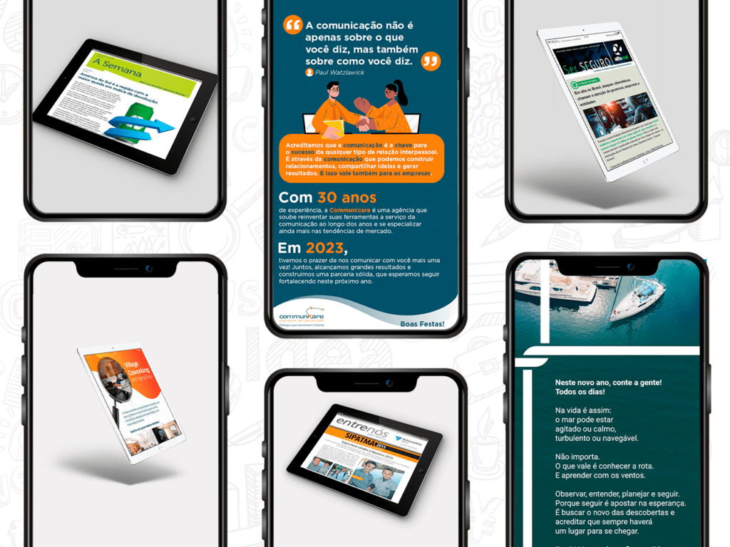 Compilado de Publicações digitais da Communicare Assessoria em Comunicação